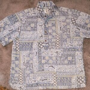 Casual Hawaiian Button Pullover By Kalani Designs